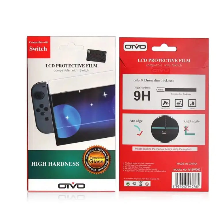 Protection d'écran en verre trempé pour Nintendo Switch