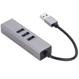 Adaptateur USB vers Ethernet RJ45 avec 3 ports USB 3.0 – vue 2