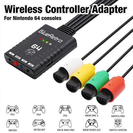 Adaptateur BlueRetro manettes sans fil pour Nintendo 64 – vue 3