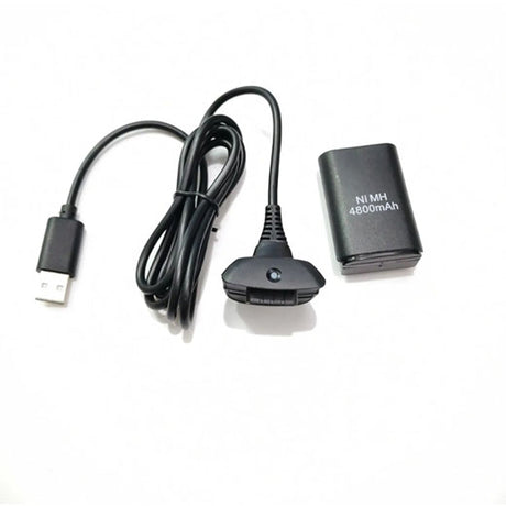 Batterie rechargeable et câble pour manette Xbox 360 – vue 3