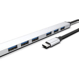 Hub USB-C vers 7 ports USB 3.0 – vue 3
