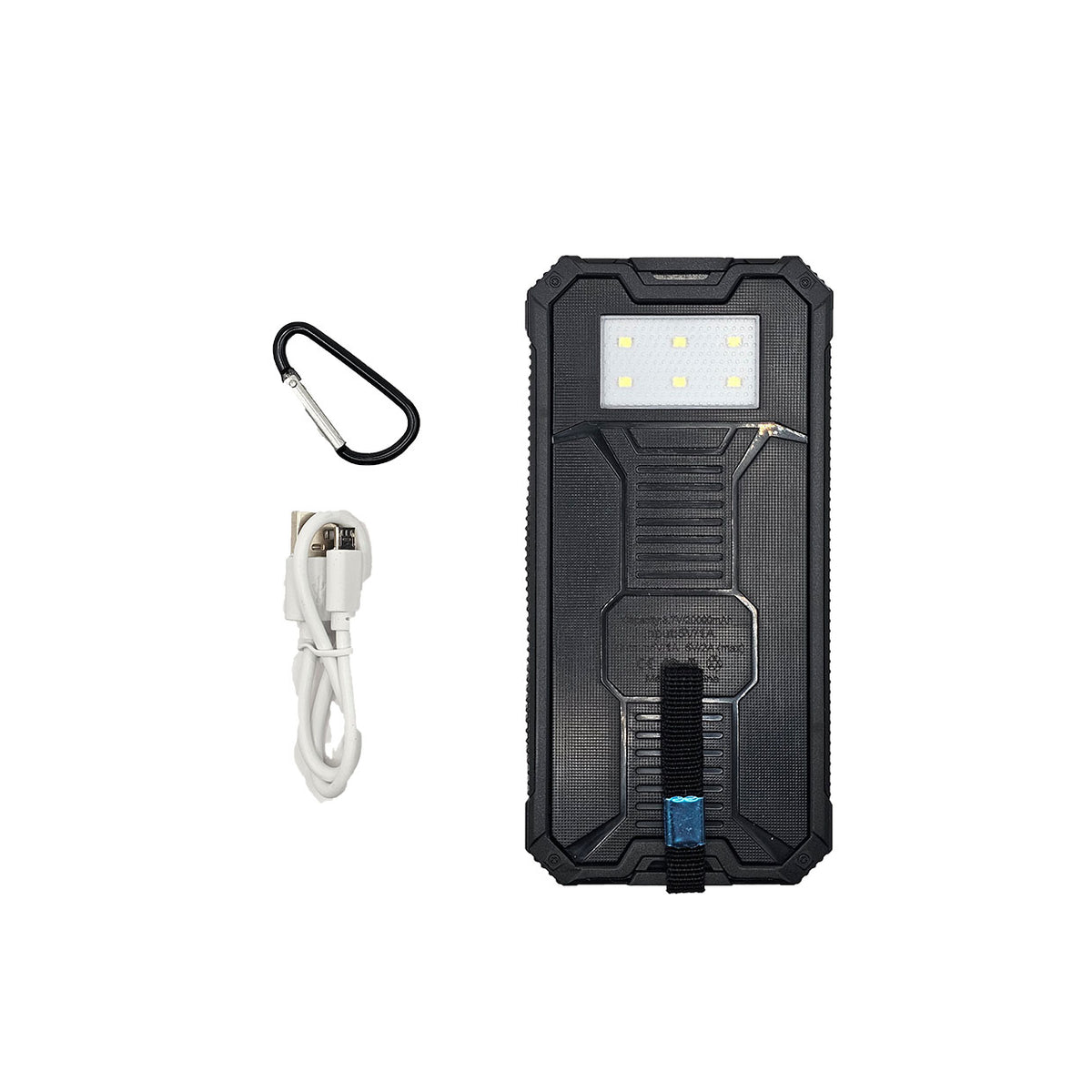 Powerbank solaire 20000 mAh avec lampe LED – vue 3