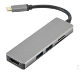 Hub USB-C 5 en 1 avec HDMI 4K et lecteur de cartes – vue 2