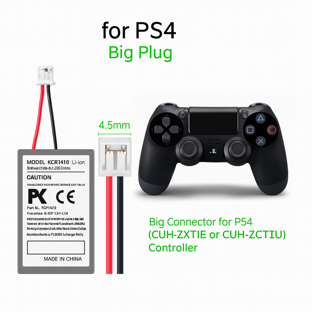 Batterie 2000mAh pour Manette PS4 – Compatible DualShock 4 V1 CUH-ZCT1E / CUH-ZCT1U
