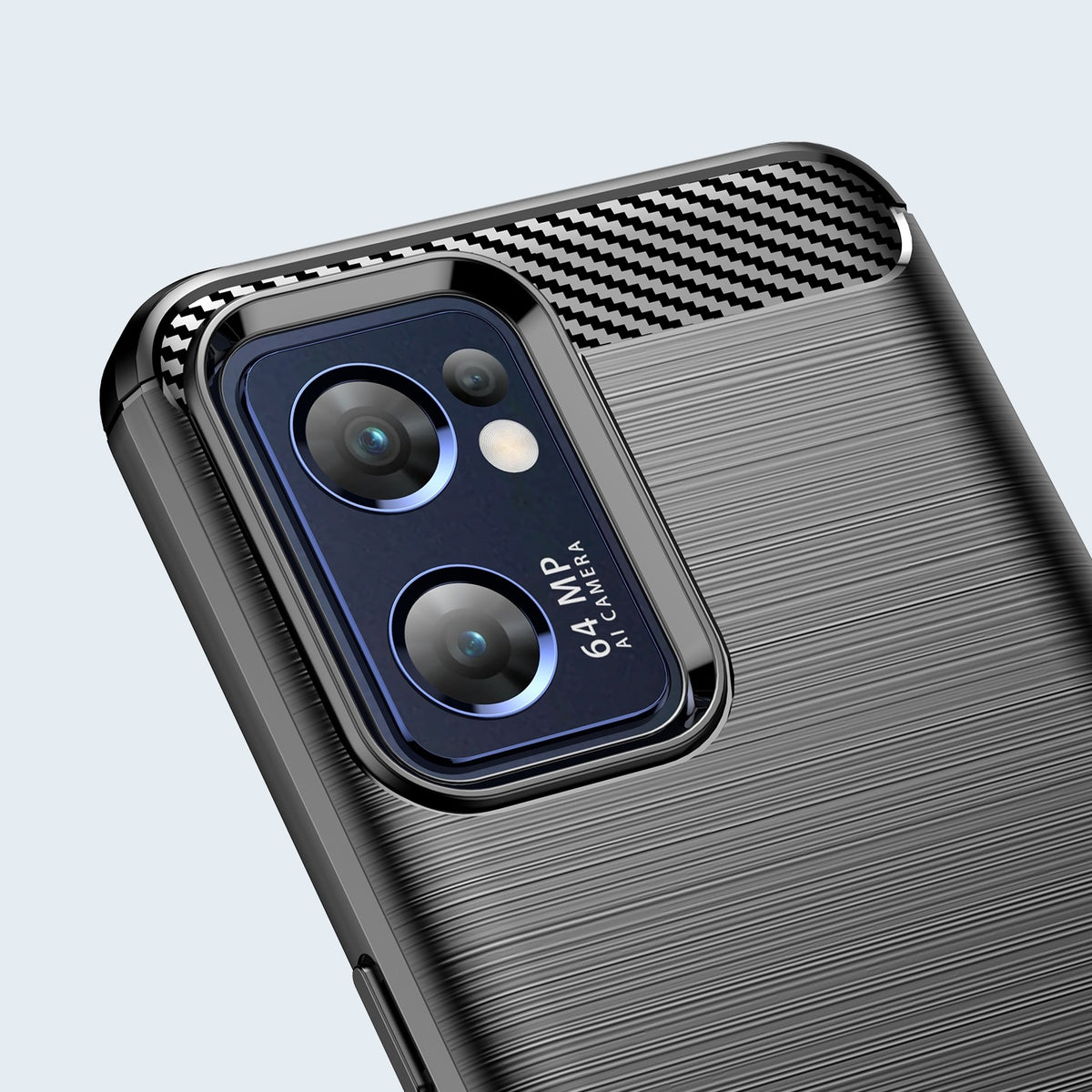 Coque effet fibre de carbone pour OPPO Find X5 Lite – vue 3