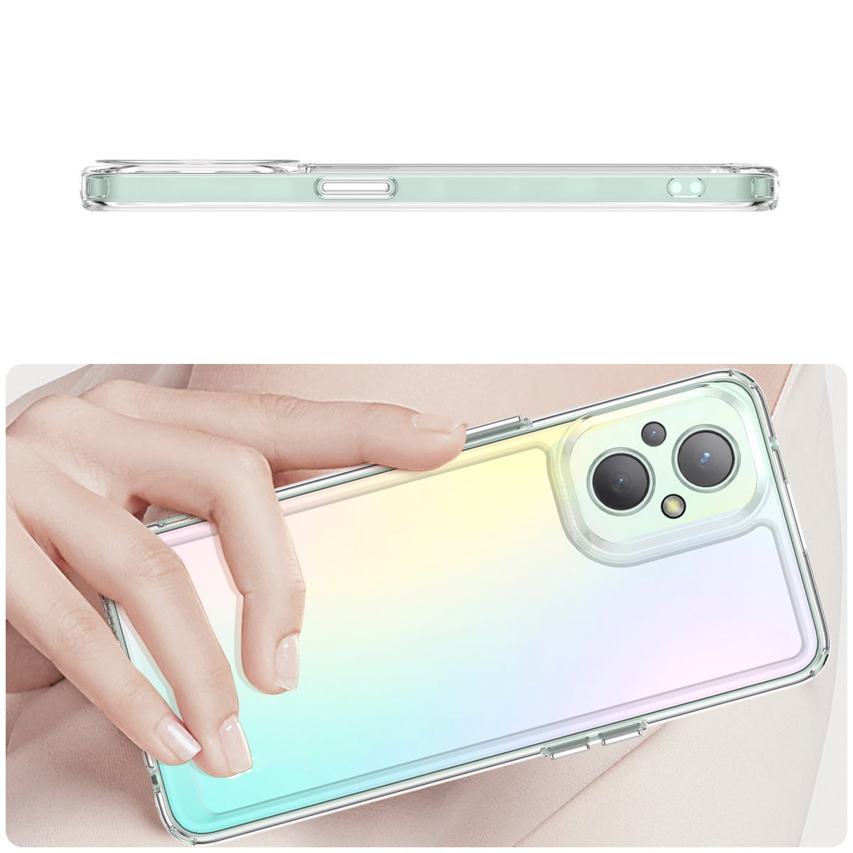 Coque transparente pour OPPO Reno 8 Lite – vue 3