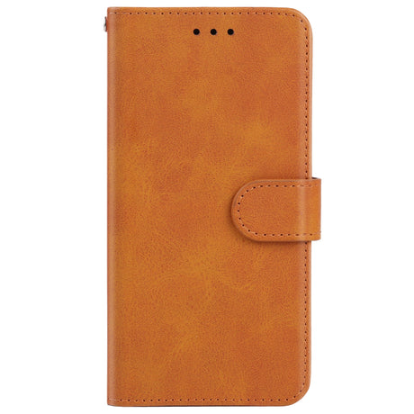 Étui portefeuille cuir PU marron pour Samsung Galaxy A14 5G – vue 2