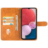 Étui portefeuille cuir PU marron pour Samsung Galaxy A14 5G – vue 3