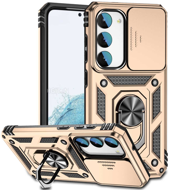 Coque antichoc avec support rotatif pour Samsung Galaxy S23