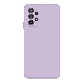 Coque en silicone violette pour Samsung Galaxy A52 et A52s