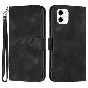 Étui portefeuille en cuir PU pour iPhone – coloris