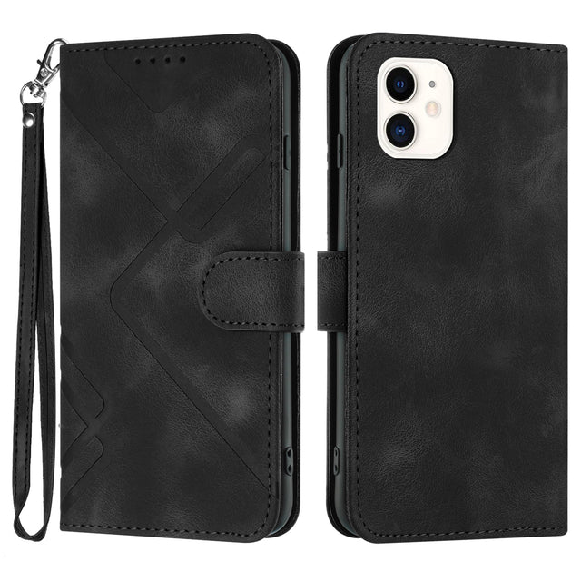 Étui portefeuille en cuir PU pour iPhone – coloris