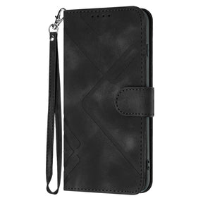 Étui portefeuille en cuir PU pour iPhone 6, 7 et 8 Plus