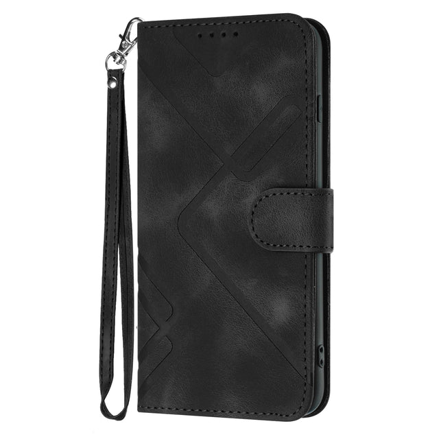 Étui portefeuille en cuir PU pour iPhone 6, 7 et 8 Plus