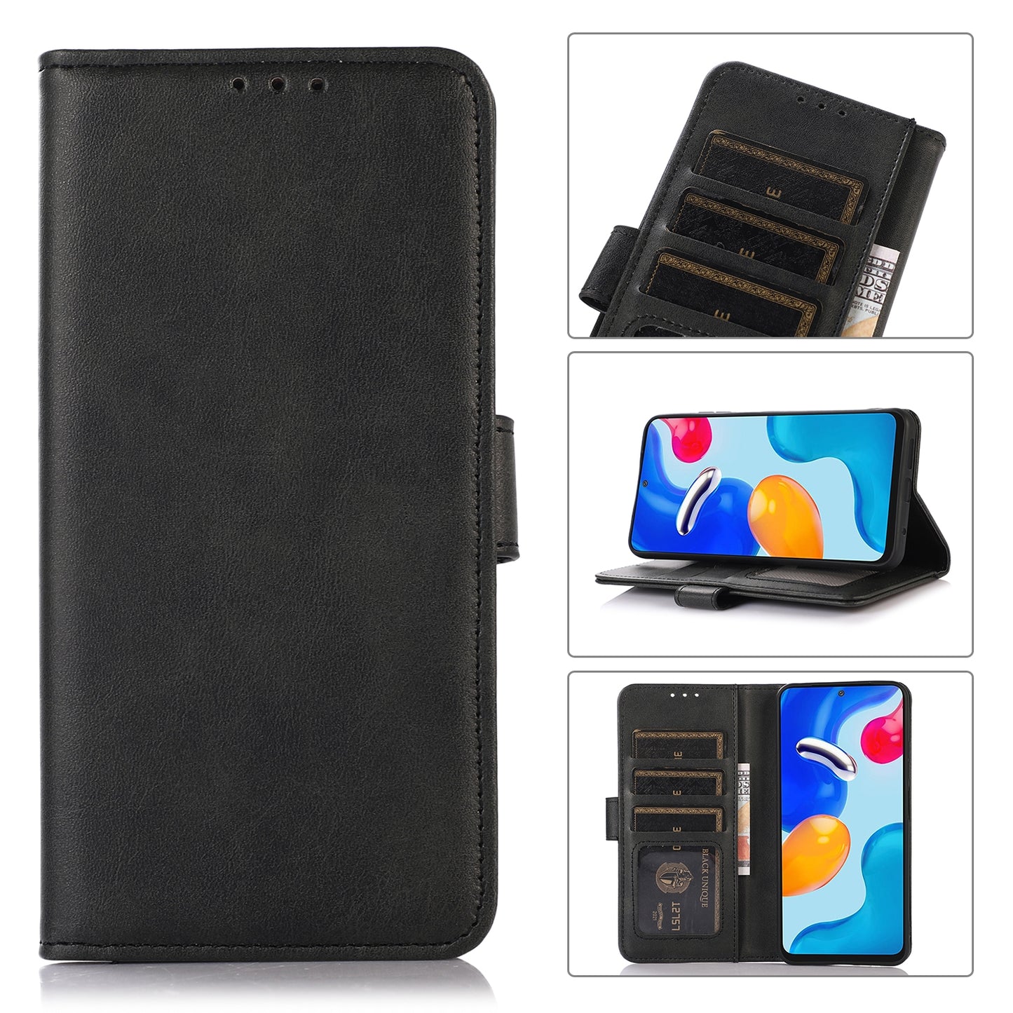 Étui Portefeuille en Cuir PU pour iPhone 12 Pro Max