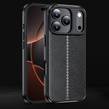 Coque antichoc TPU texture litchi pour iPhone 17 Pro et 17 Pro Max – vue 2