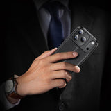 Coque antichoc TPU texture litchi pour iPhone 17 Pro et 17 Pro Max – vue 3