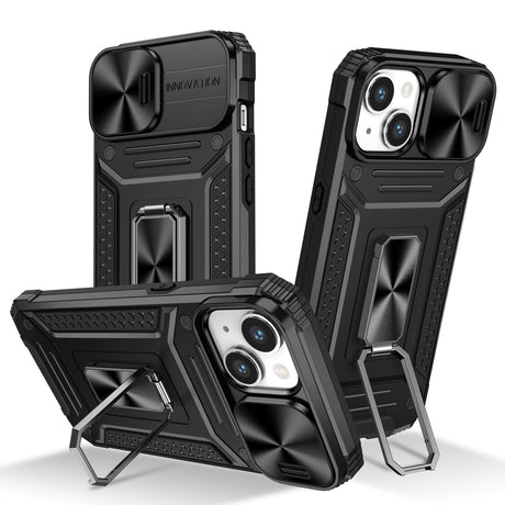 Coque antichoc avec support rotatif pour iPhone 14
