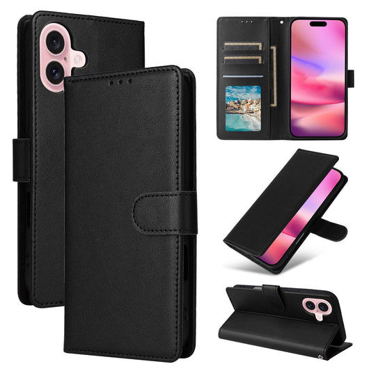 Étui en cuir avec porte-cartes pour iPhone 17