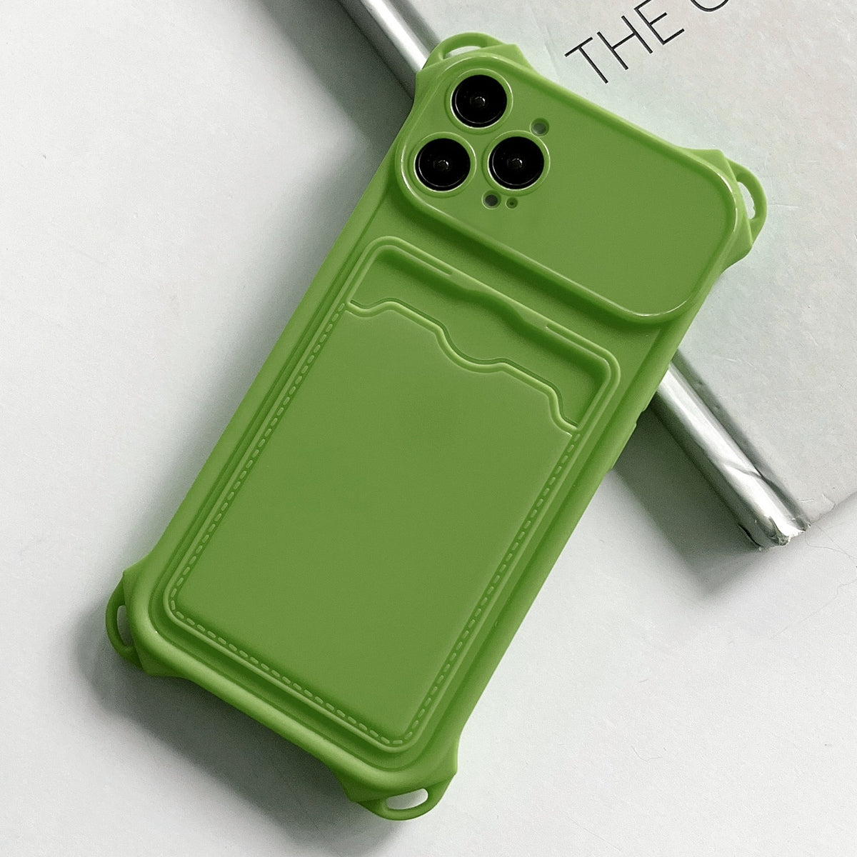 Coque antichoc TPU avec fente pour carte pour iPhone 13 Pro et 13 Pro Max