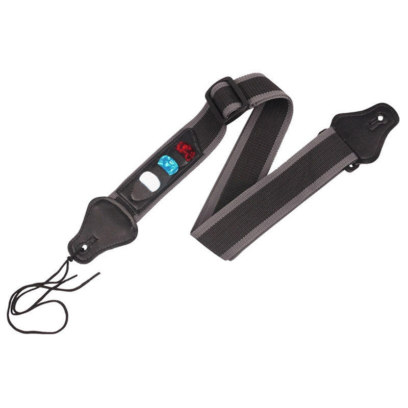 Sangle de Guitare Acoustique & Électrique – Confort + 3 Plectres Inclus
