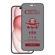 Verre trempé anti-espion pour iPhone 15 série