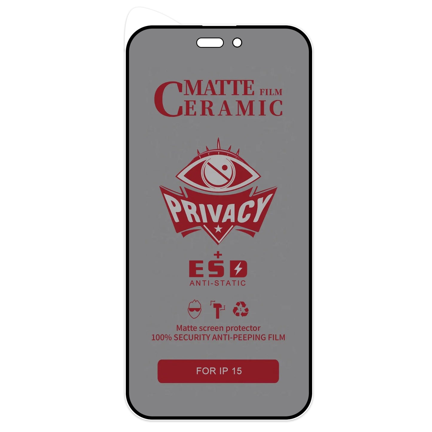 Protection d'écran Screen IPhone 15 Plus de confidentialité