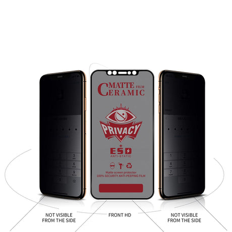 Verre trempé anti-espion pour iPhone 15 série – vue 3