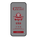 Verre trempé anti-espion pour iPhone 16 série – vue 2
