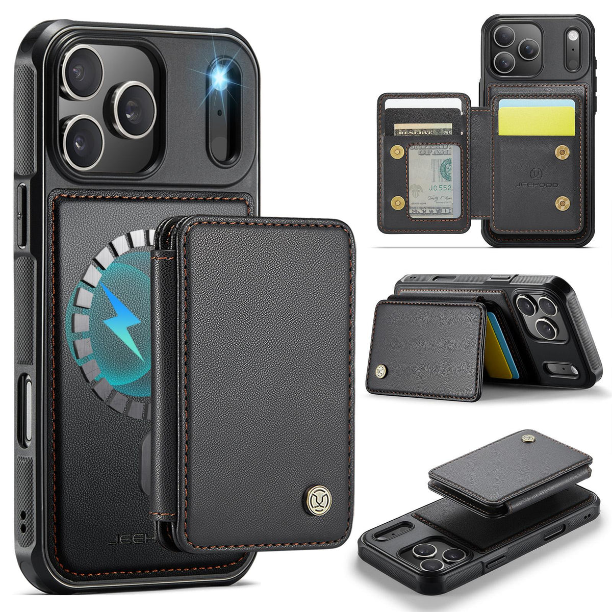 Étui Portefeuille Magnétique pour iPhone 18 Pro