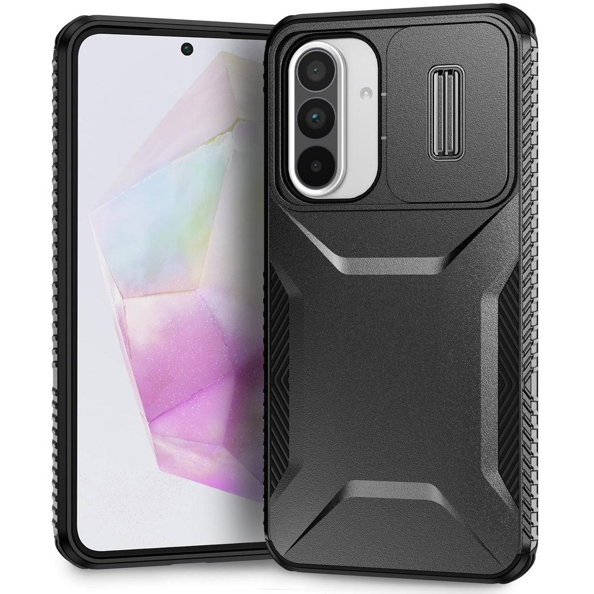 Coque noire pour Samsung Galaxy A36 et A56