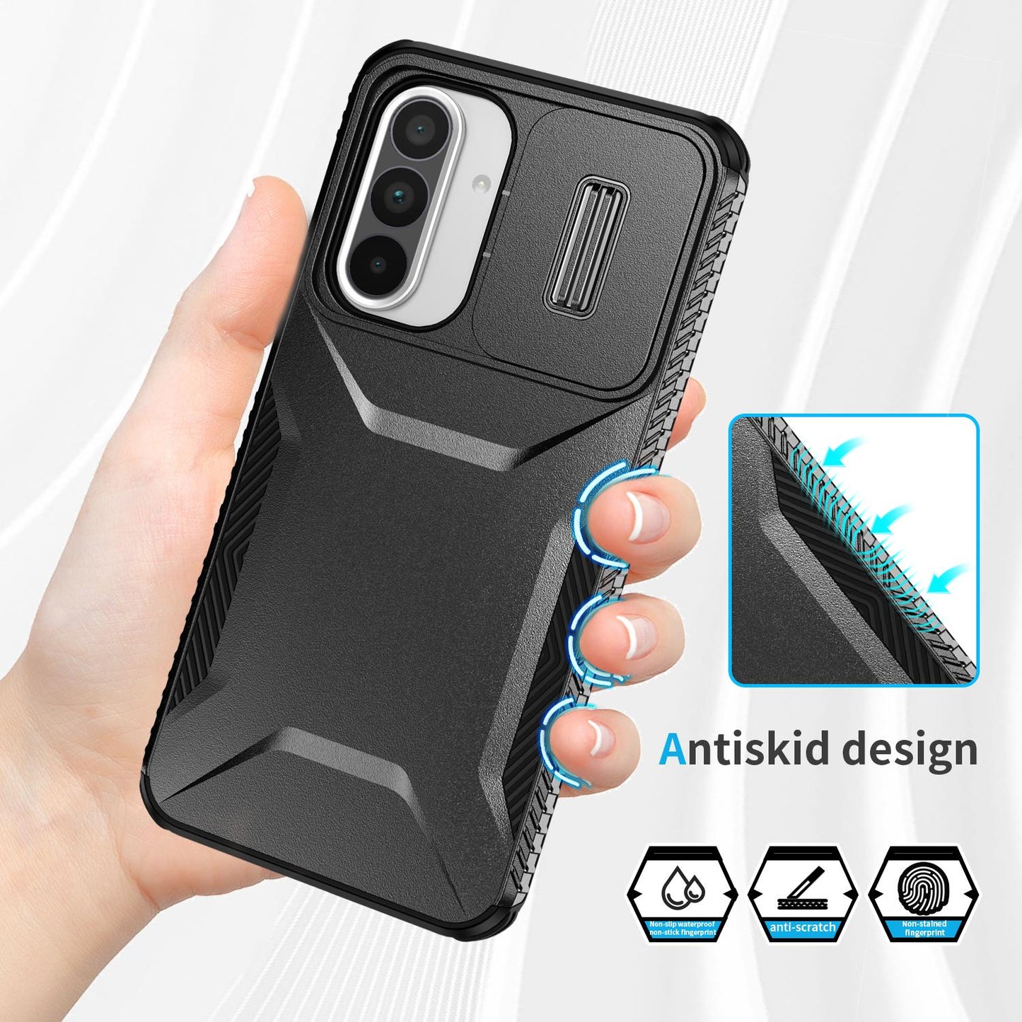 Case for Samsung Galaxy A36 A56 Black