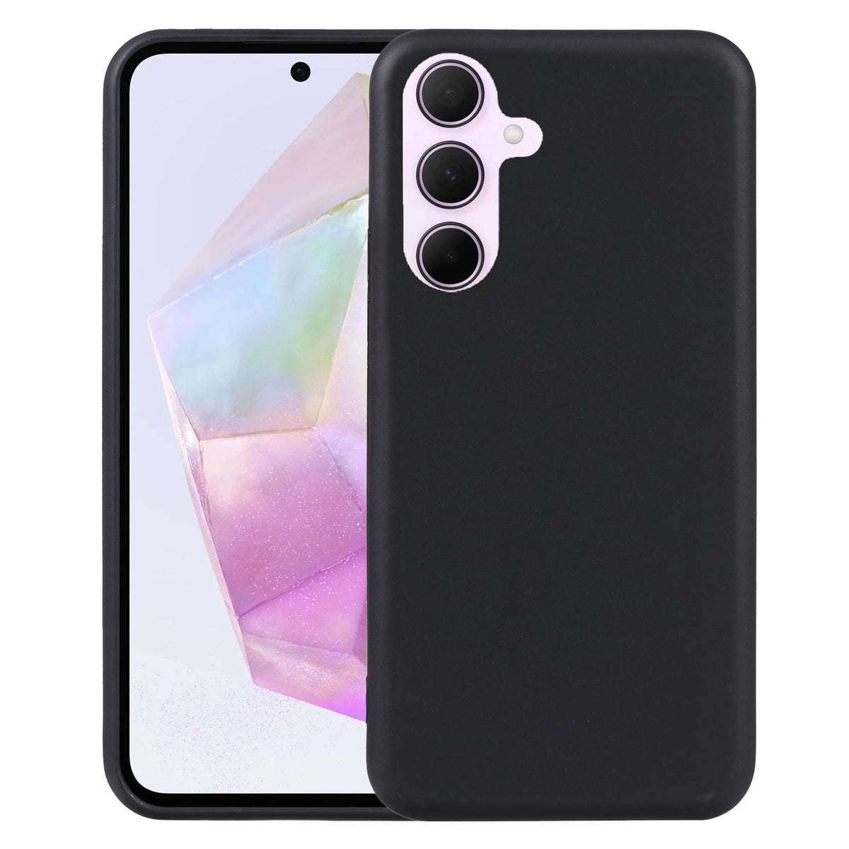 Coque TPU noire pour Samsung Galaxy A36 – vue 2