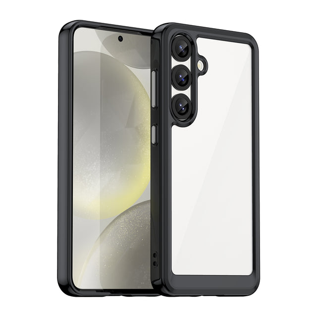 Coque hybride acrylique et TPU pour Samsung Galaxy S25 série