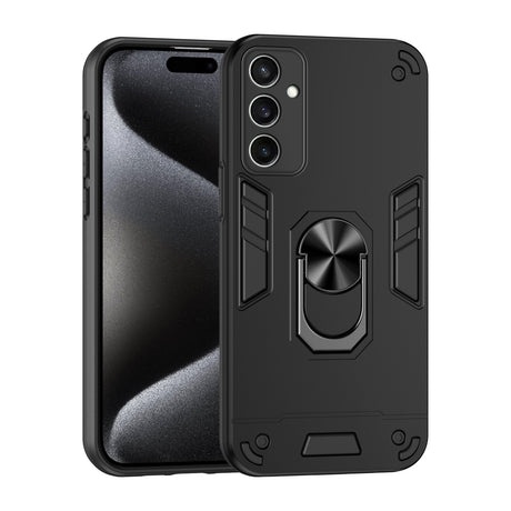 Coque avec anneau en métal pour Samsung Galaxy S24 FE