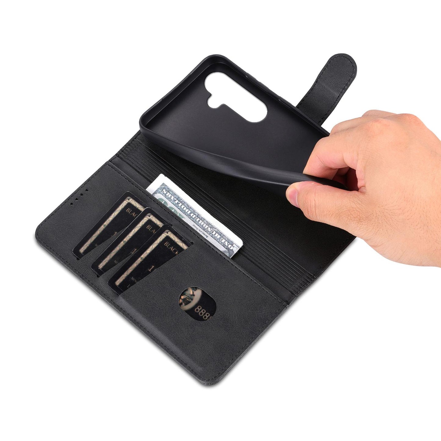 Étui à rabat en cuir pour Samsung Galaxy S25 FE 5G