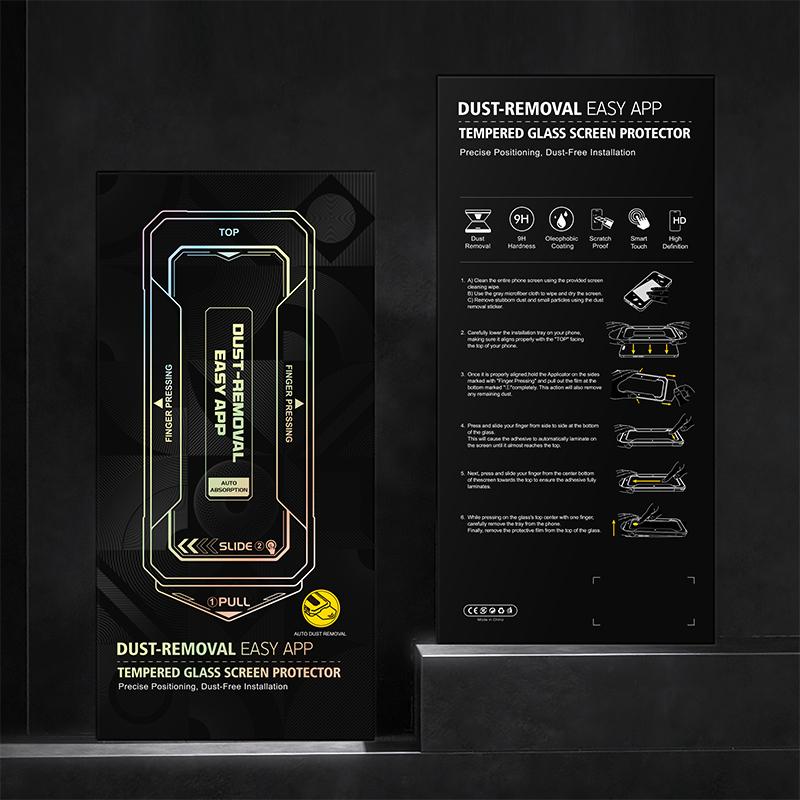 HD-Displayschutzfolie aus gehärtetem Glas für iPhone 17/16 Pro – Einfache Installation