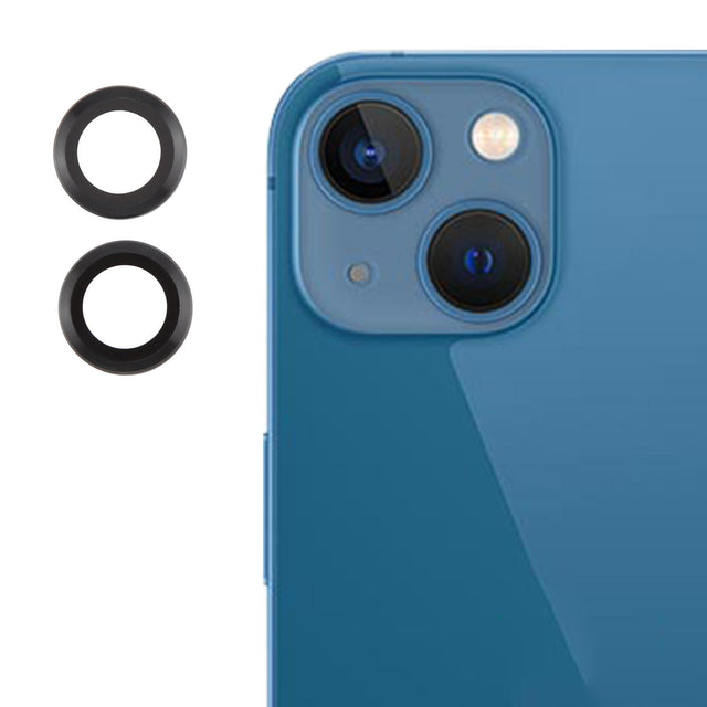 Protection d'objectif en verre trempé pour iPhone 13 et 13 mini