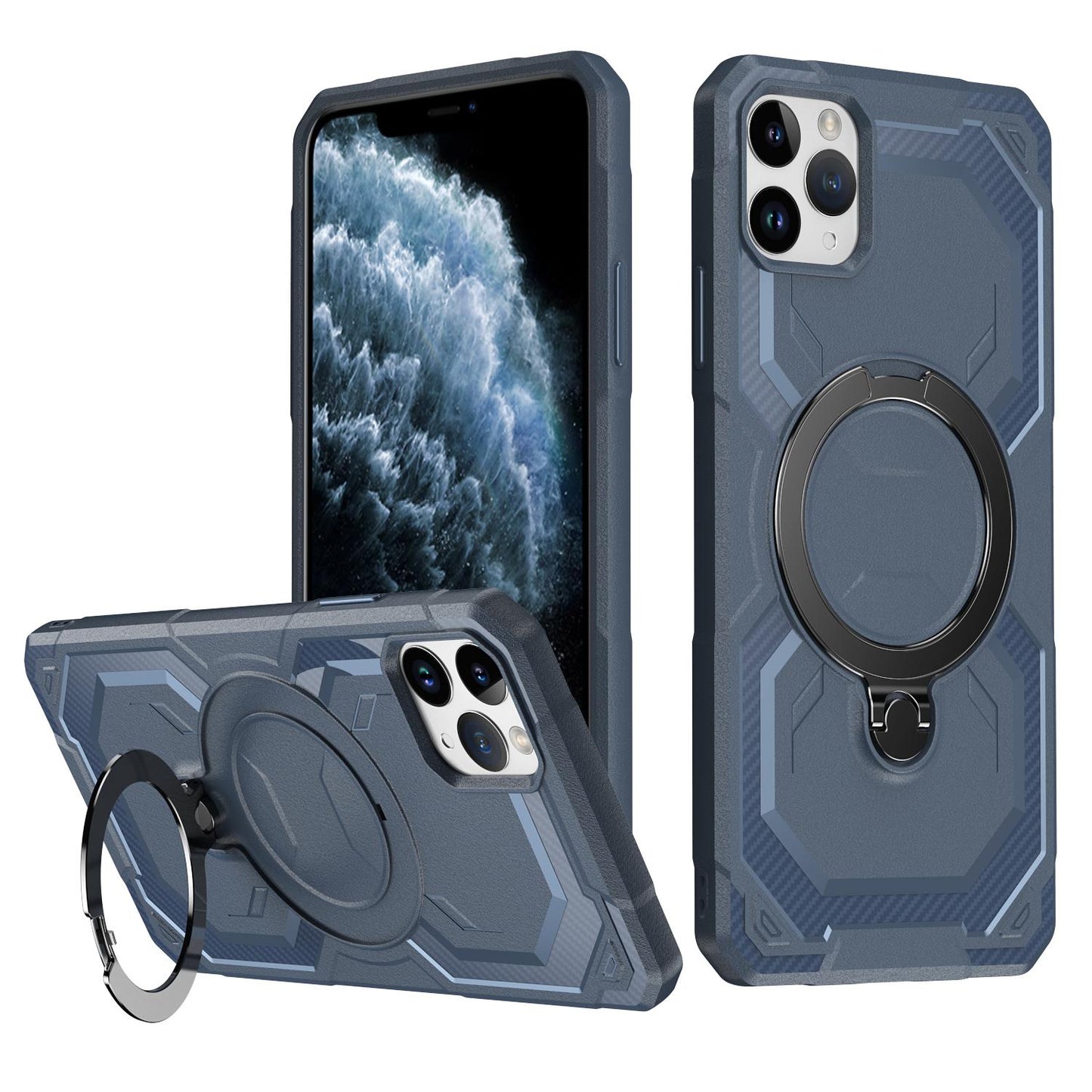 Coque Silicone MagSafe avec Support – iPhone 12 / 12 Pro