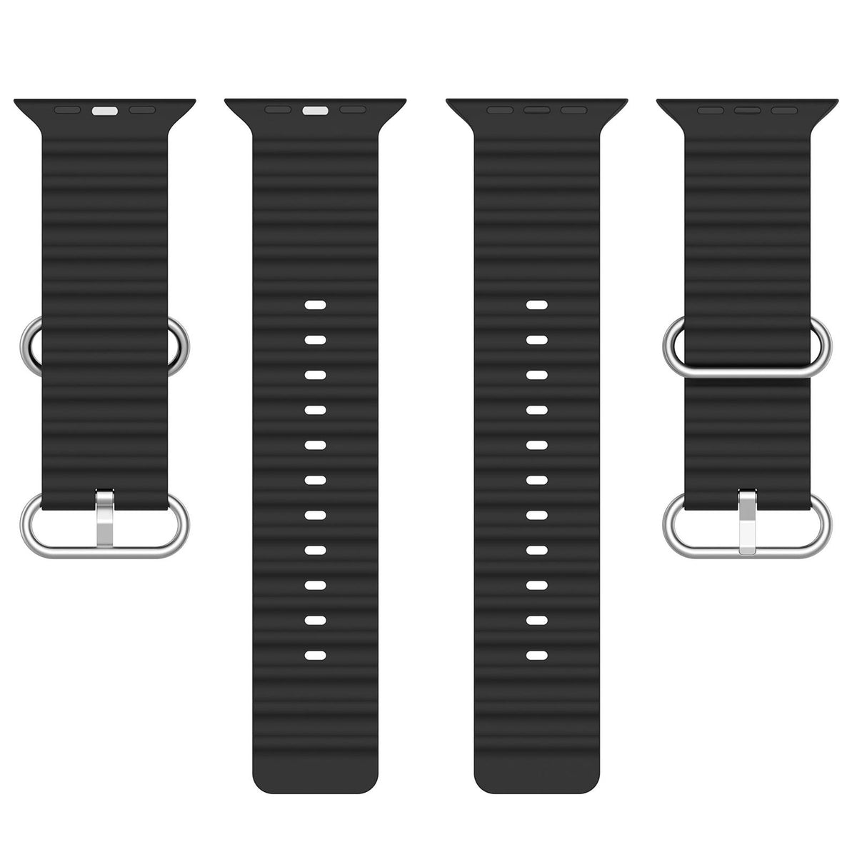 Bracelet Ocean en silicone pour Apple Watch 44 à 49 mm – vue 3