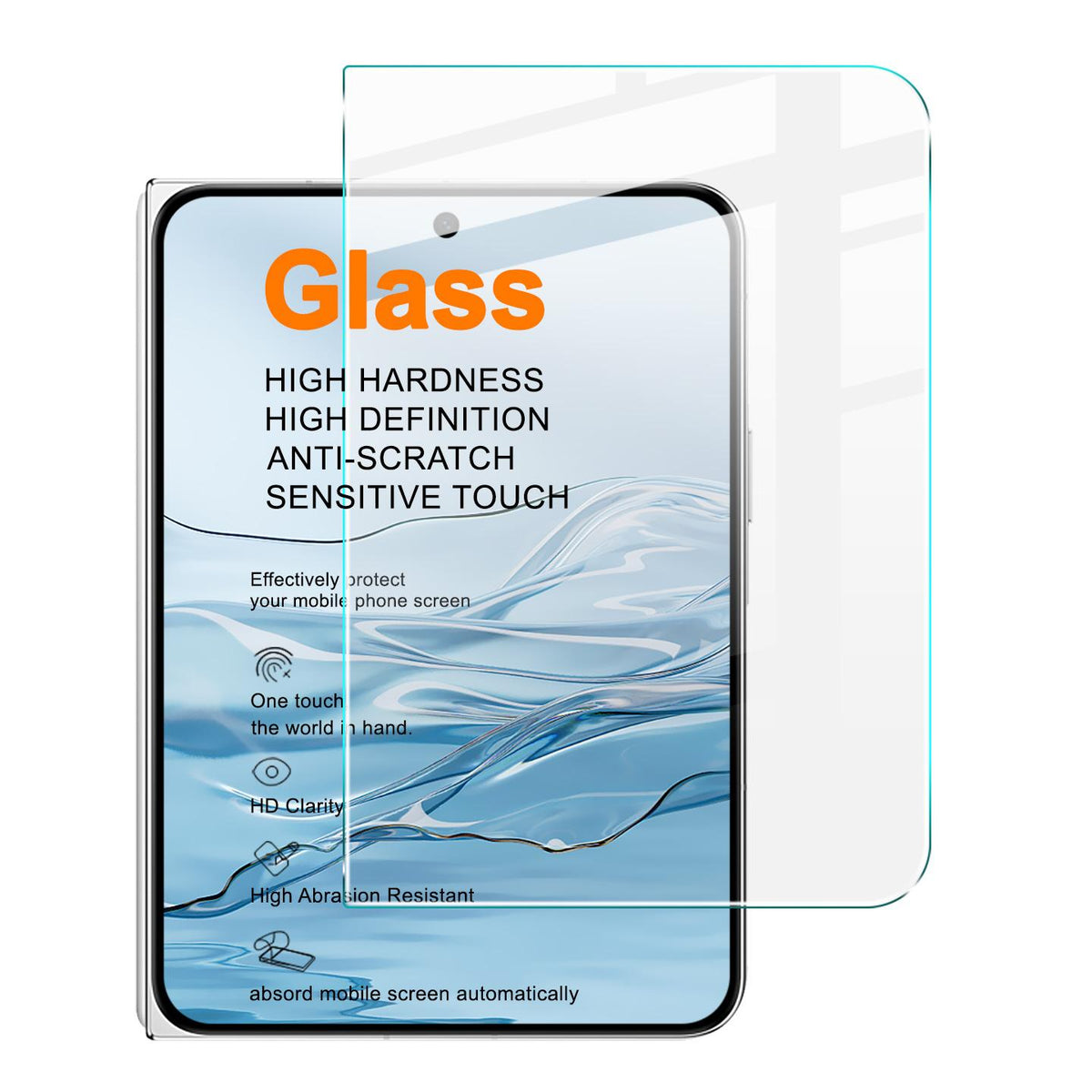 Verre Trempé IMAK Série H pour Écran Externe iPhone Duo