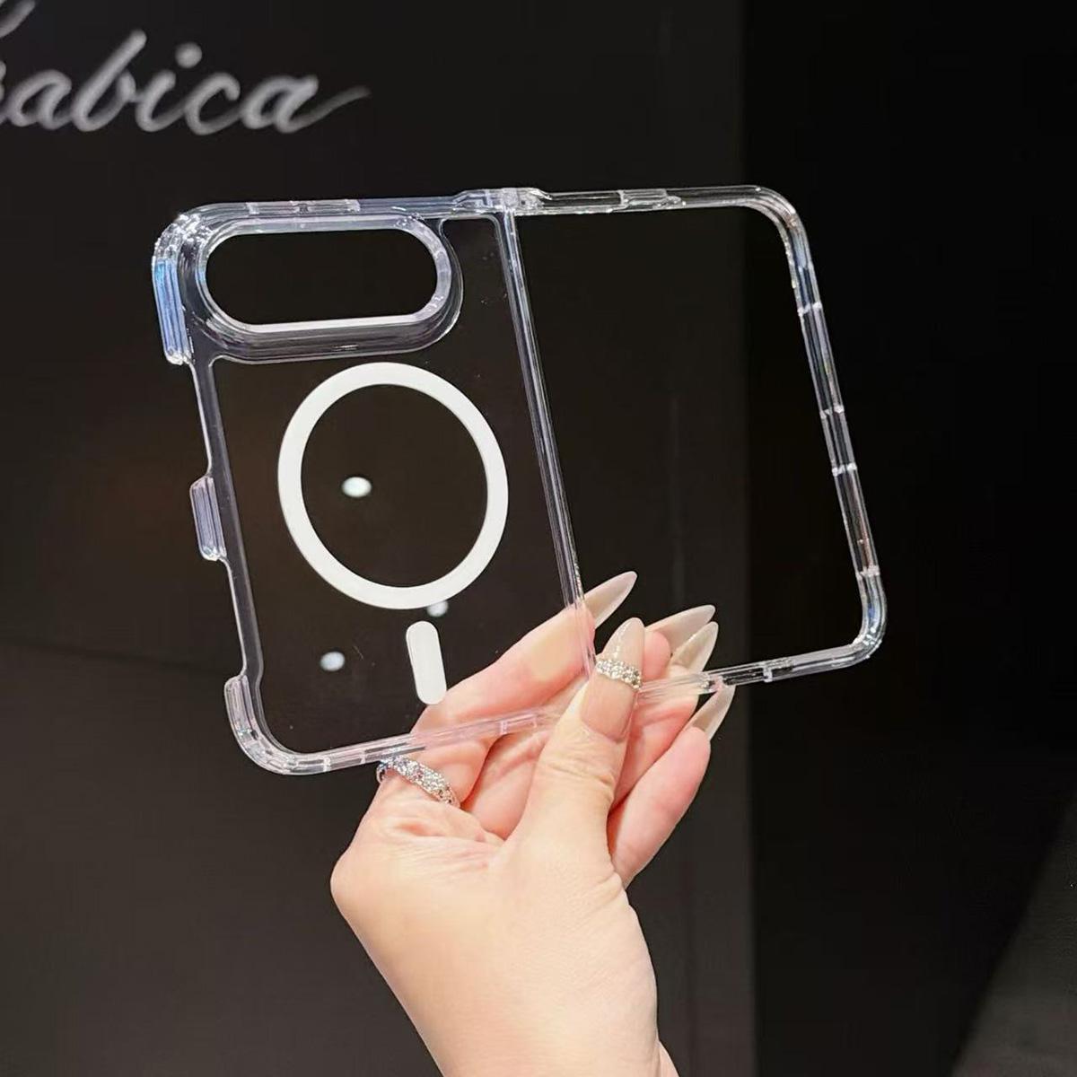 Coque Magsafe Transparente pour iPhone Duo