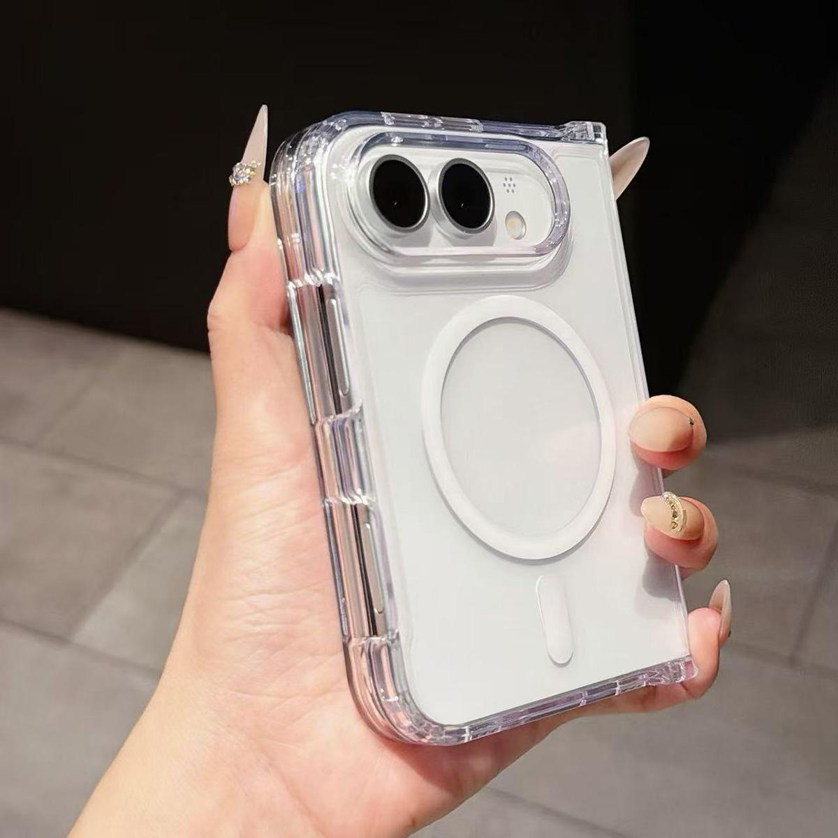 Coque Magsafe Transparente pour iPhone Duo
