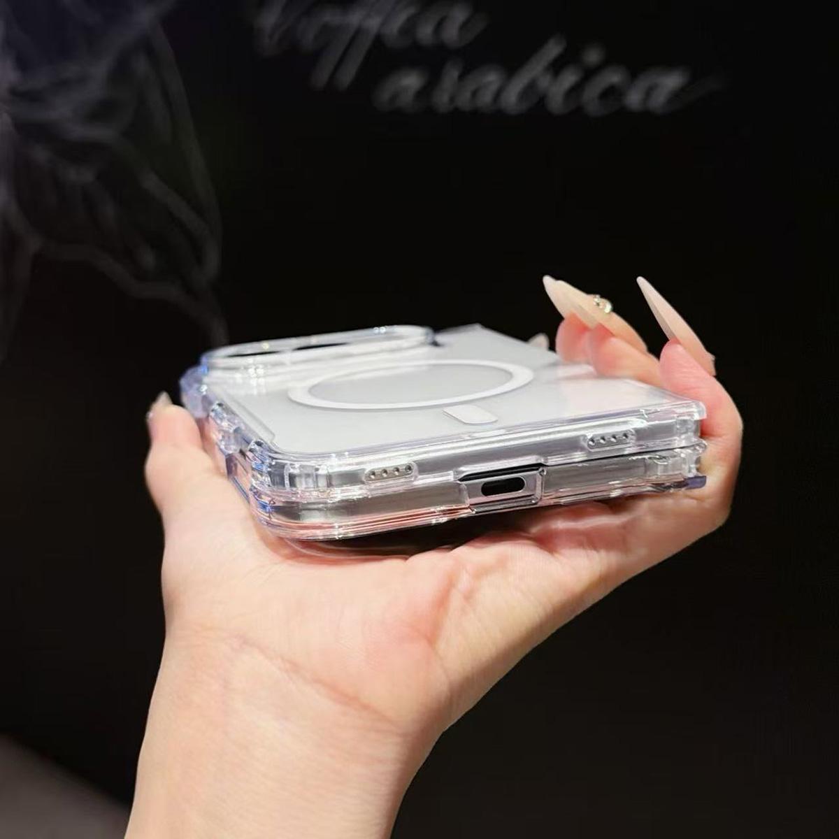 Coque Magsafe Transparente pour iPhone Duo