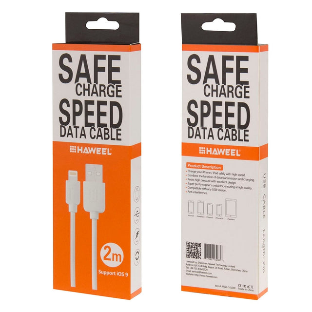 Câble iPhone Haweel Lightning vers USB