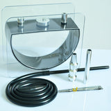 Chicha double tuyau base demi-ronde – vue 2