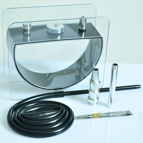 Chicha double tuyau base demi-ronde – vue 2