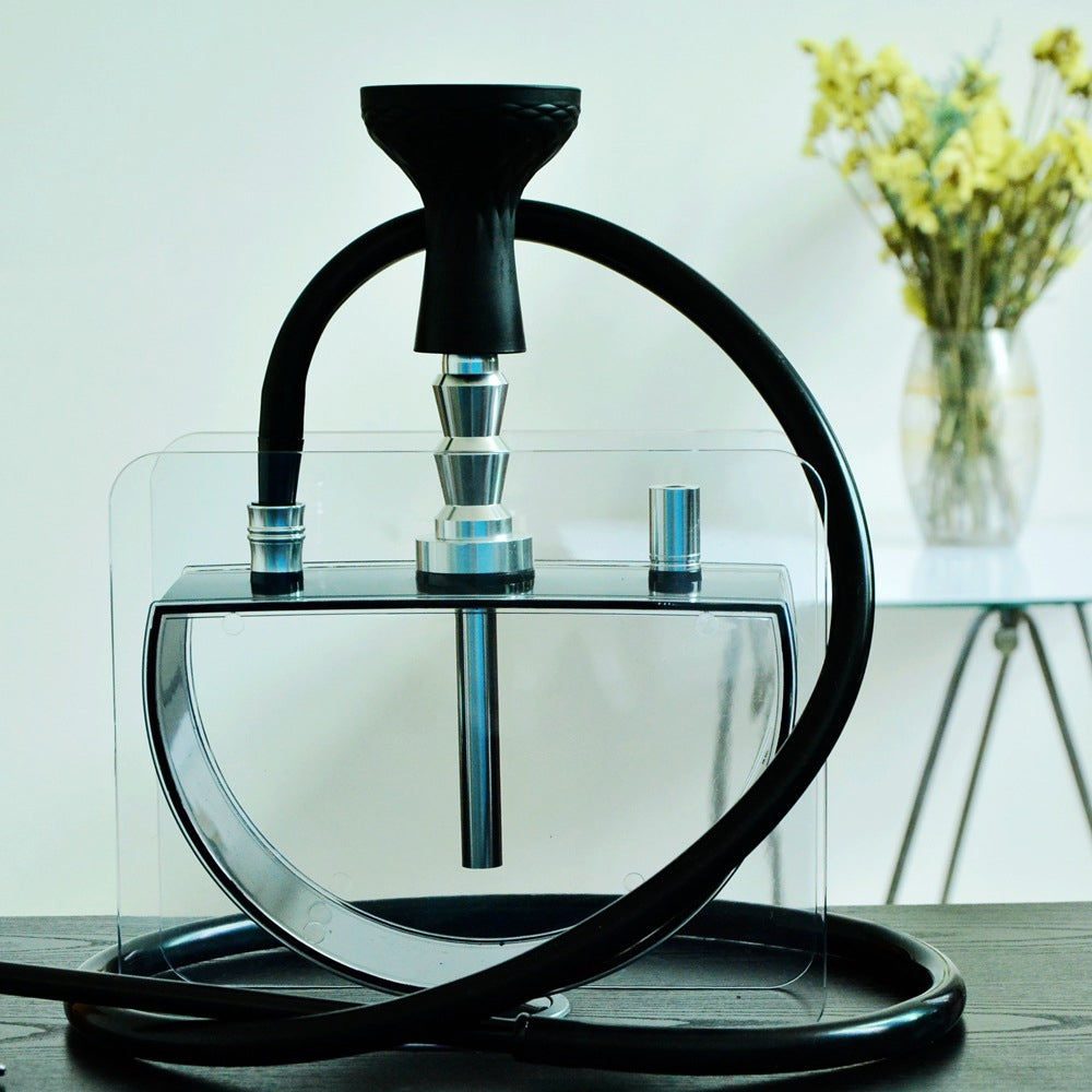 Chicha double tuyau base demi-ronde