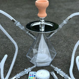 Chicha double tuyau avec éclairage LED – vue 2