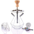 Chicha double tuyau avec éclairage LED